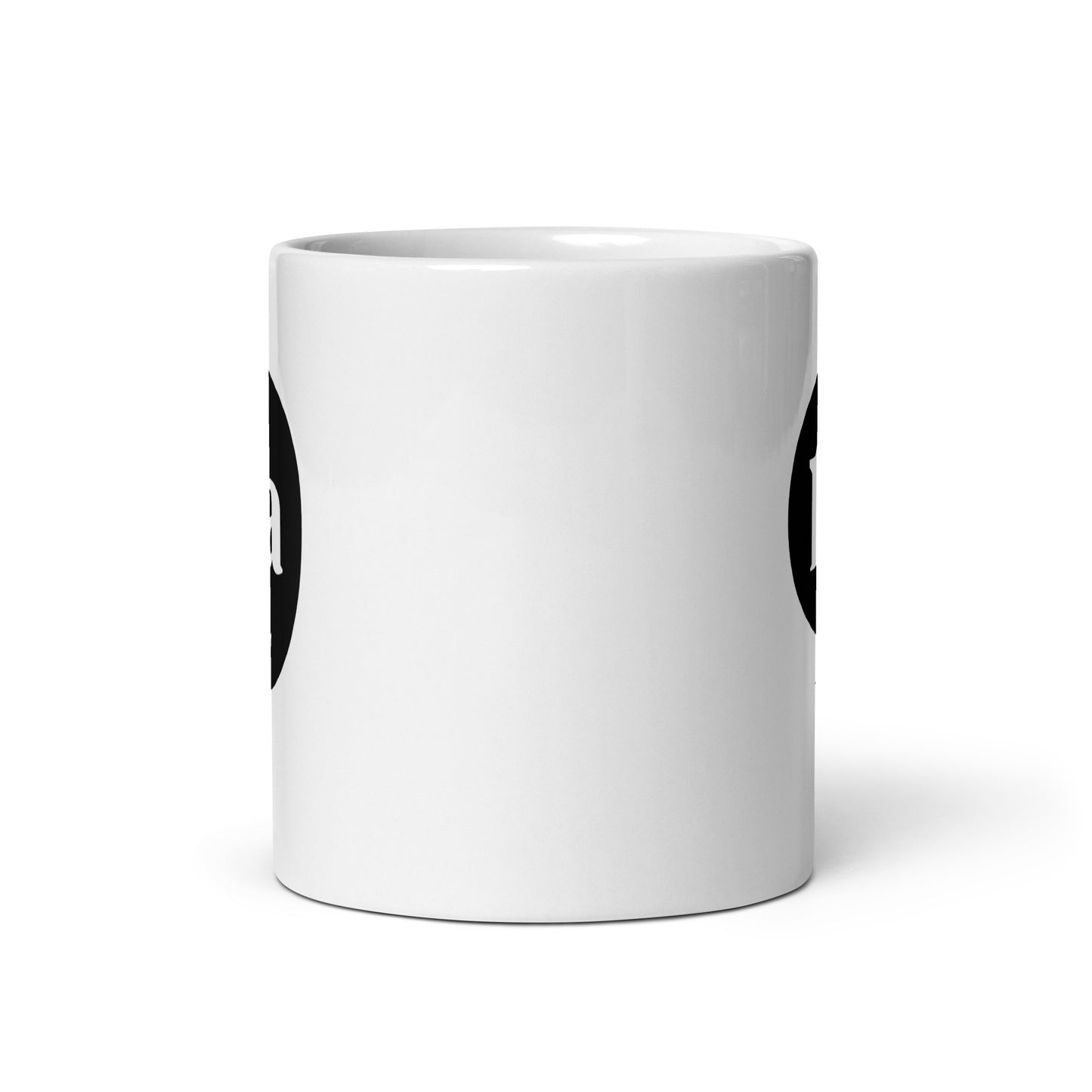 Comma La Kamala Harris White Glossy Mug