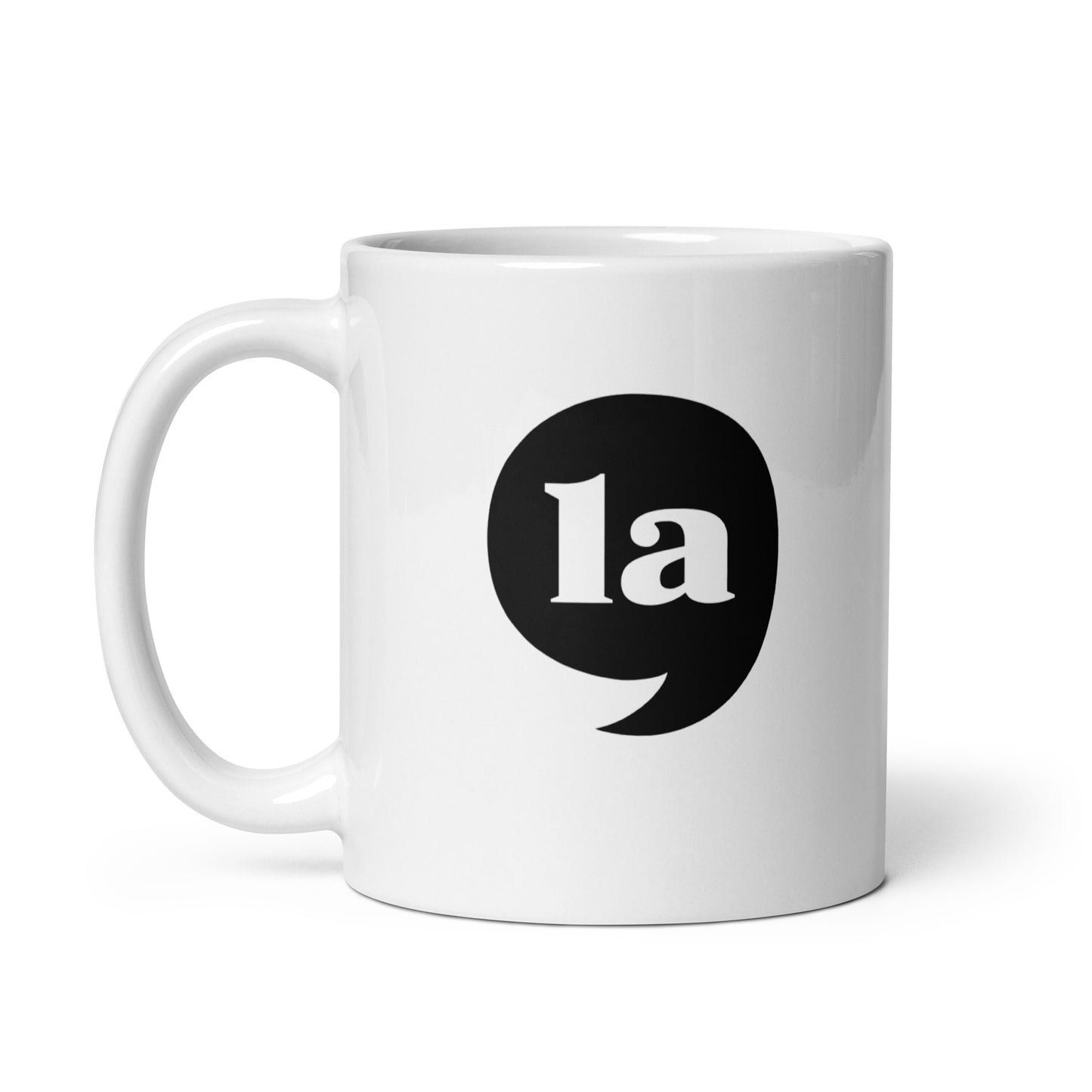 Comma La Kamala Harris White Glossy Mug